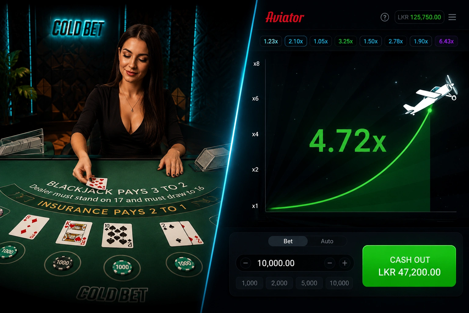 Coldbet Sri Lanka Casino Live Crash