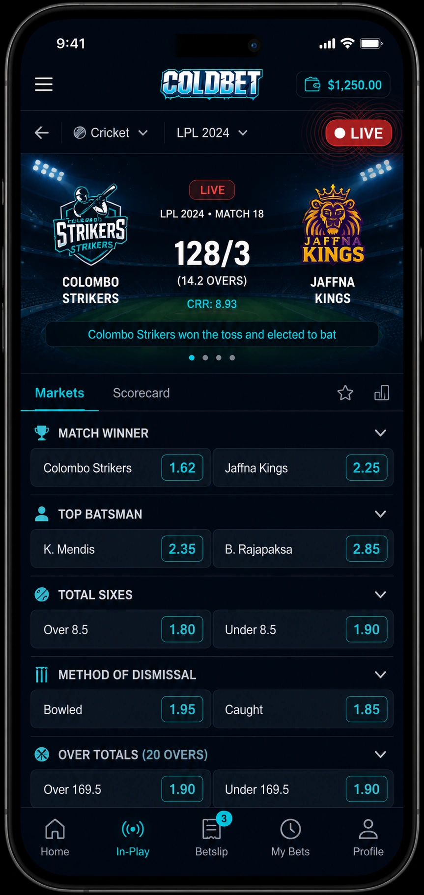 Coldbet Sri Lanka Cricket Markets