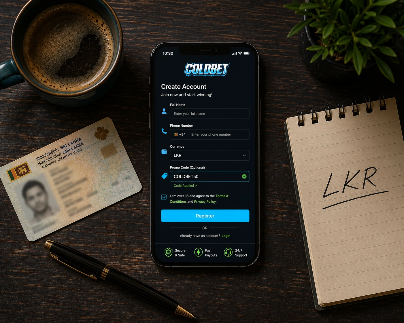 ColdBet Sri Lanka Registration — All Four Methods Explained